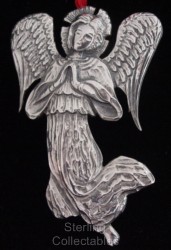 Hand & Hammer USHS Christmas Angel Sterling Ornament image