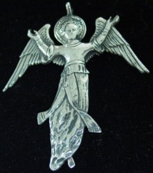 USHS Christmas Angel Sterling Ornament image