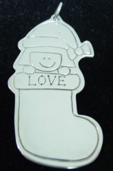 Lucy Ann Love Stocking Sterling Ornament image