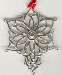 1998 Lunt Snowflake Sterling Ornament image