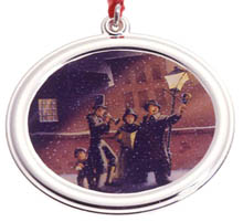 Sterling Collectables: * Lunt Caroling Sterling & Enamel Ornament