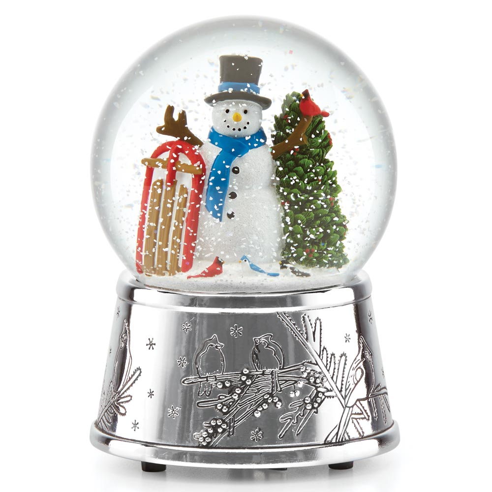 Sterling Collectables: Reed & Barton Snowman & Sleigh Snowglobe