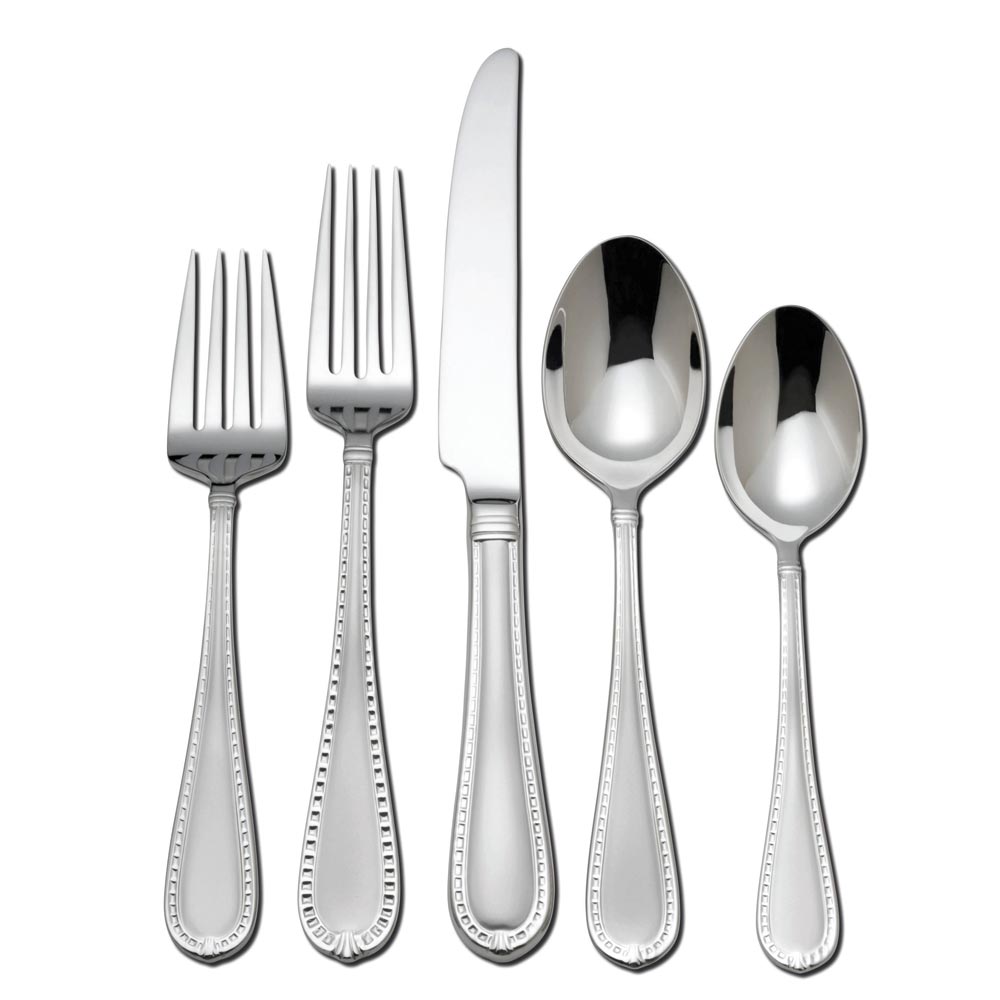 Reed & Barton Berkshire Matte 5 Piece Stainless Steel Place Setting ...