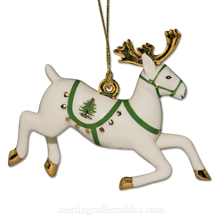 Sterling Collectables: 2015 Spode Reindeer Porcelain Ornament