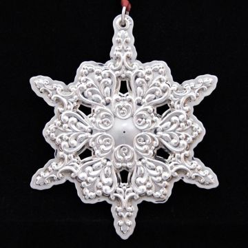 1998 Towle Old Master Snowflake Sterling Ornament image