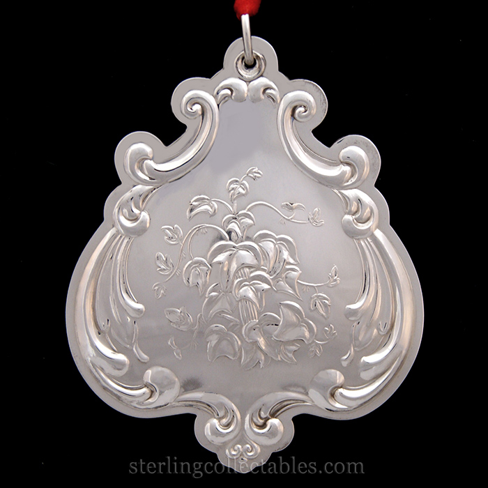 Sterling Collectables: 1989 Towle Floral Medallion Sterling Ornament