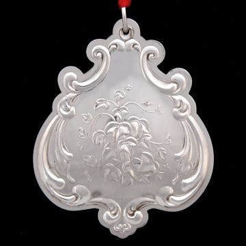 1989 Towle Floral Madllion Ivy Sterling Ornament image