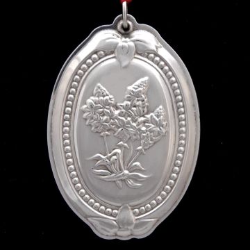 1992 Towle Floral Medallion Sterling Ornament image