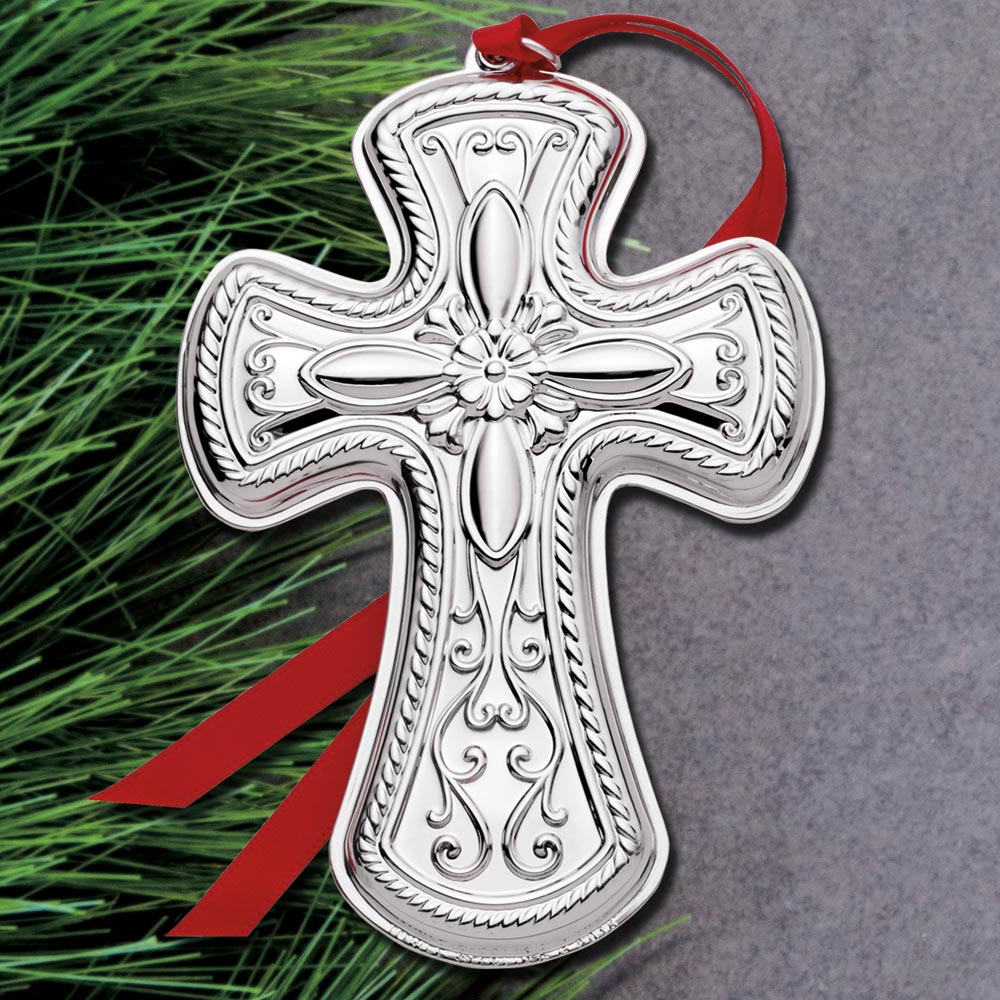 Religious Gifts, Cross with Vines Ornament