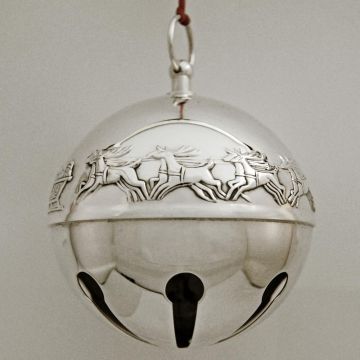 1972 Wallace Sleigh Bell Silverplate Ornament image