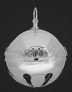 2001 Wallace Sleigh Bell Silverplate Ornament image