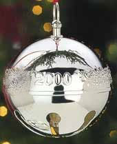 2000 Wallace Sleigh Bell Silverplate Ornament image