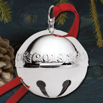 2018 Wallace Sleigh Bell 48th Edition Silverplate Ornament image