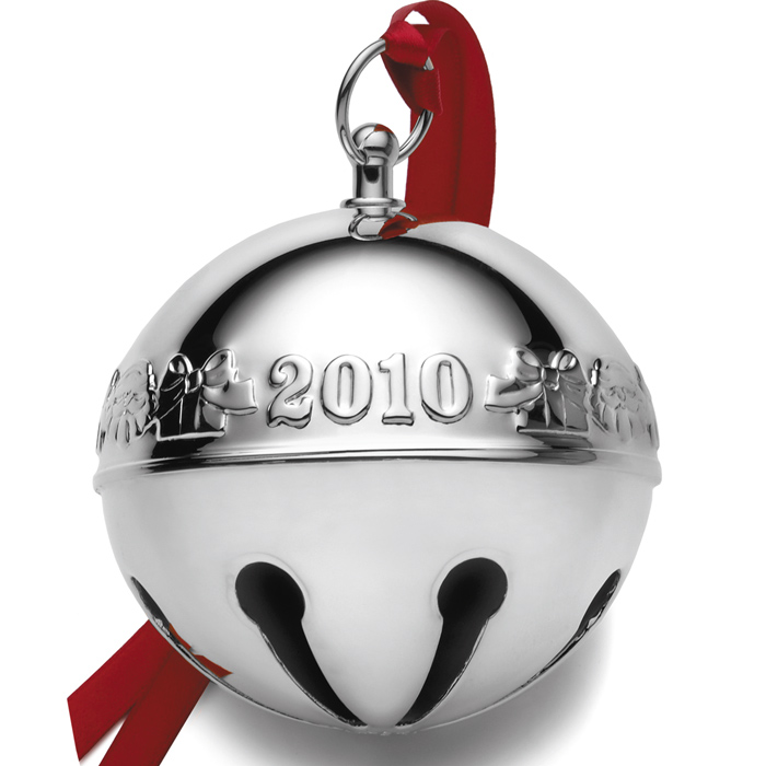 Sterling Collectables: 2010 Wallace Sleigh Bell Silverplate Ornament