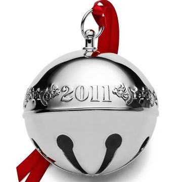 2011 Wallace Sleigh Bell Silverplate Ornament image
