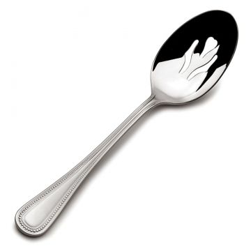 Wallace Continental Bead Stainless Steel Pierced Serving Spoon image