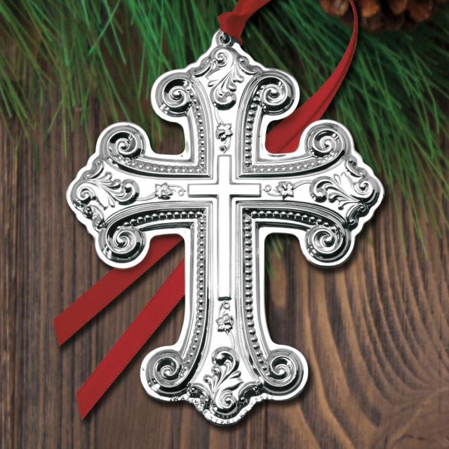 Wallace Sterling Silver Cross pendant discount huge