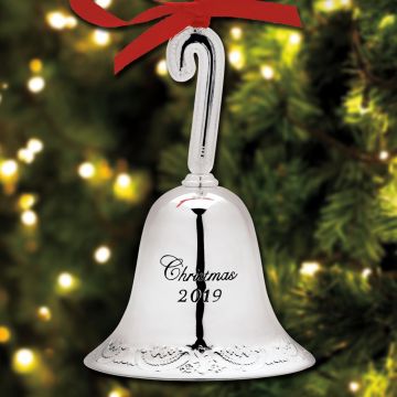 2019 Wallace Grande Baroque Bell 25th Edition Silverplate Ornament image