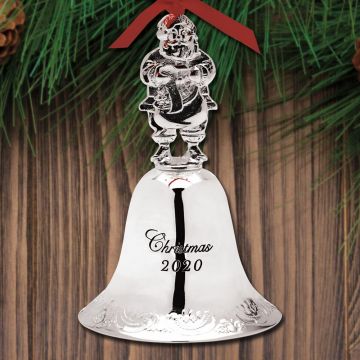2020 Wallace Grande Baroque Bell 26th Ediiton Silverplate Ornament image