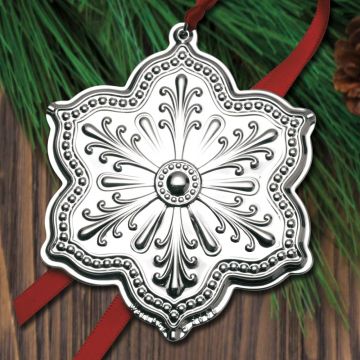 2020 Wallace Snowflake 1st Edition Silverplate Ornament image